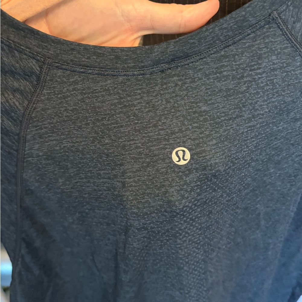 Lululemon Athletica Dark Blue Short Sleeve Tee - Picture 4 of 5